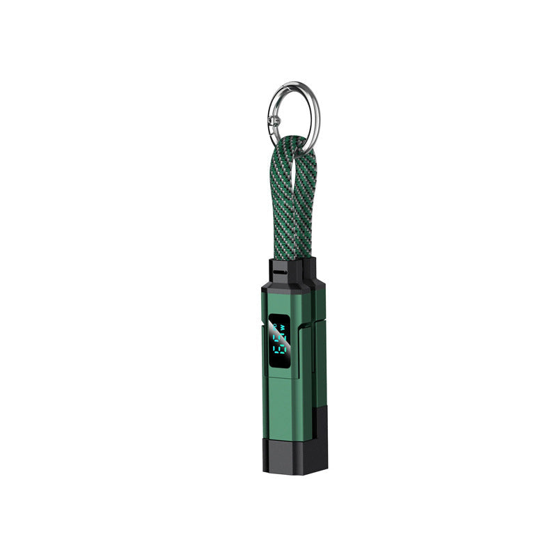 š„4-in-1 Digital Display Keychain Charging Cable