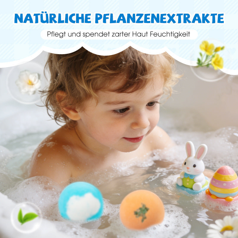 🧼🛁 Natural Bath Bombs for Kids with Mega Bubbles & Surprise Inside 🥚✨
