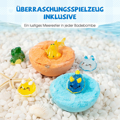 🧼🛁 Natural Bath Bombs for Kids with Mega Bubbles & Surprise Inside 🥚✨