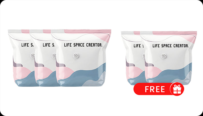 No-Pump 3D Vacuum Storage Bags