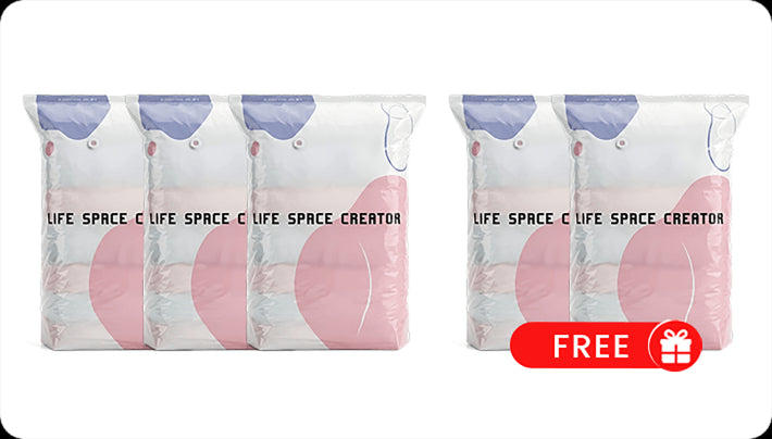 No-Pump 3D Vacuum Storage Bags