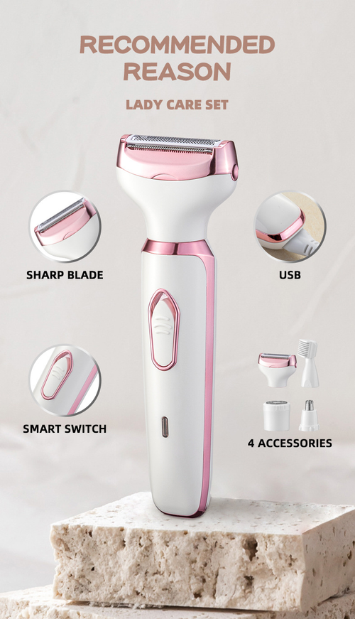 4-In-1 Electric Cordless Lady Body Hair Shaver