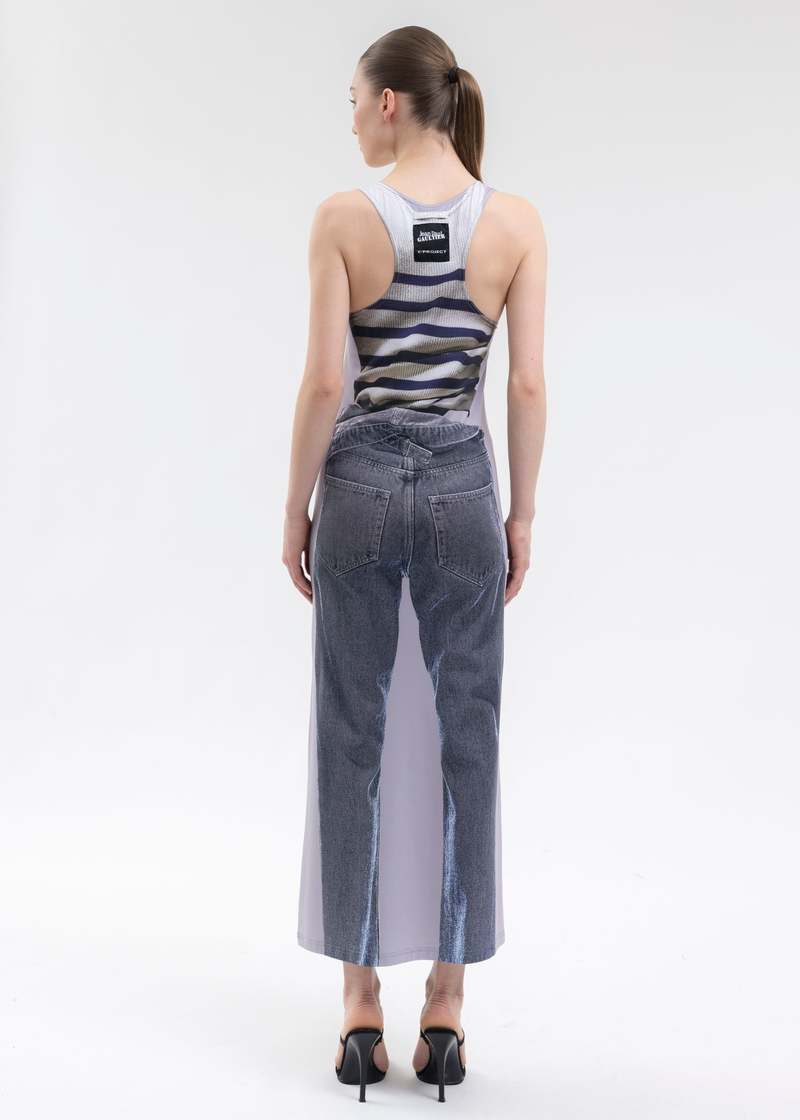 Trompe-L’oeil Midi Dress