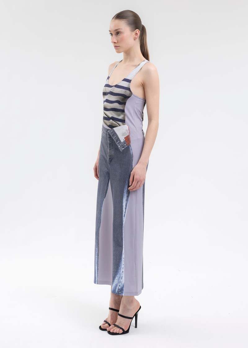 Trompe-L’oeil Midi Dress