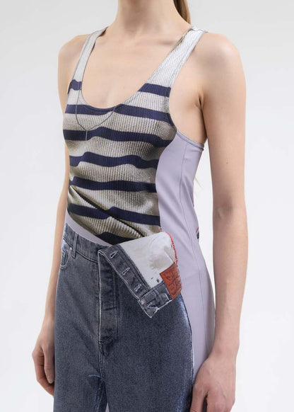 Trompe-L’oeil Midi Dress