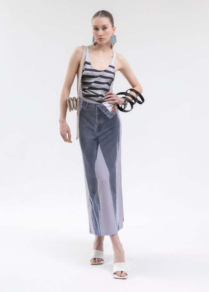 Trompe-L’oeil Midi Dress