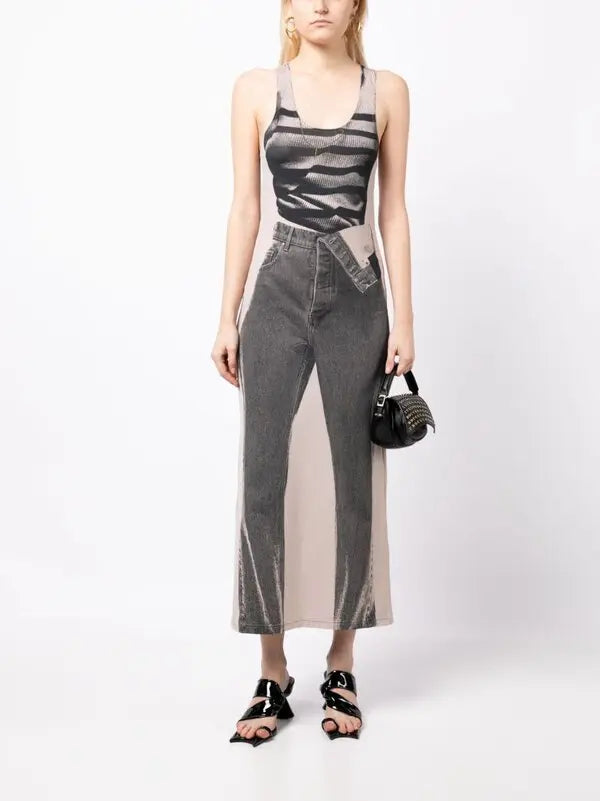Trompe-L’oeil Midi Dress