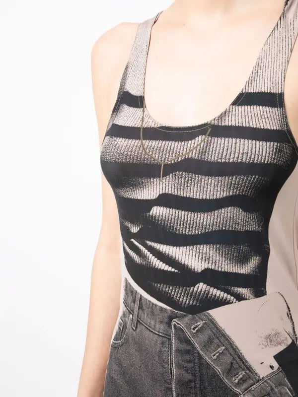 Trompe-L’oeil Midi Dress